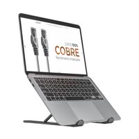 Miniatura 5 de AISENS Soporte De Sobremesa Ajustable Para Portatil / Tablet, 10 - 15P Gris Oscuro