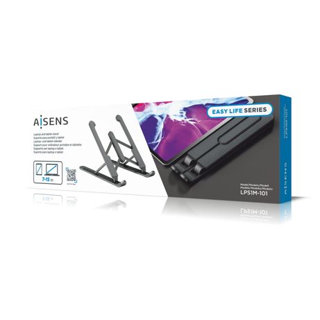 AISENS Soporte De Sobremesa Ajustable Para Portatil / Tablet, 10 - 15P Gris Oscuro - Imagen 7 de 8 AISENS Soporte De Sobremesa Ajustable Para Portatil / Tablet, 10 - 15P Gris Oscuro - Imagen 7 de 8