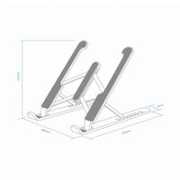 Miniatura 8 de AISENS Soporte De Sobremesa Ajustable Para Portatil / Tablet, 10 - 15P Gris Oscuro
