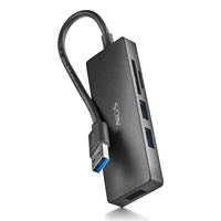 Miniatura 1 de HUB  USB 3.0 NGS IHUBREADER  CON LECTOR DE TARJETA SD Y MICRO SD Y 3 PUERTOS USB 3,0 CABLE 190MM