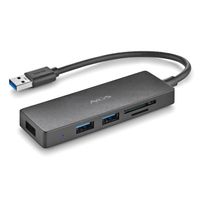 Miniatura 3 de HUB  USB 3.0 NGS IHUBREADER  CON LECTOR DE TARJETA SD Y MICRO SD Y 3 PUERTOS USB 3,0 CABLE 190MM