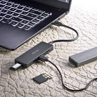 Miniatura 6 de HUB  USB 3.0 NGS IHUBREADER  CON LECTOR DE TARJETA SD Y MICRO SD Y 3 PUERTOS USB 3,0 CABLE 190MM