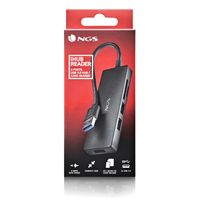 Miniatura 7 de HUB  USB 3.0 NGS IHUBREADER  CON LECTOR DE TARJETA SD Y MICRO SD Y 3 PUERTOS USB 3,0 CABLE 190MM