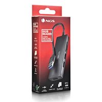 Miniatura 8 de HUB  USB 3.0 NGS IHUBREADER  CON LECTOR DE TARJETA SD Y MICRO SD Y 3 PUERTOS USB 3,0 CABLE 190MM