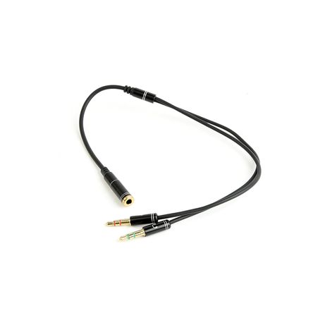 CABLE ADAPTADOR GEMBIRD-HEMBRA 4PINES 3,5MM A 2 STEREO 3,5MM NEGRO, C.METALIC - Imagen 4 de 4 CABLE ADAPTADOR GEMBIRD-HEMBRA 4PINES 3,5MM A 2 STEREO 3,5MM NEGRO, C.METALIC - Imagen 4 de 4