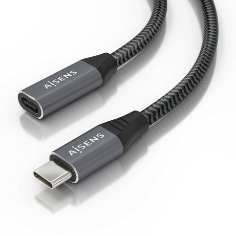 CABLE AISENS USB 3.2 GEN2X2 ALU 20GBPS 8K30 5A 100W USB-C M/H 2.0M - Imagen 2 de 5 CABLE AISENS USB 3.2 GEN2X2 ALU 20GBPS 8K30 5A 100W USB-C M/H 2.0M - Imagen 2 de 5