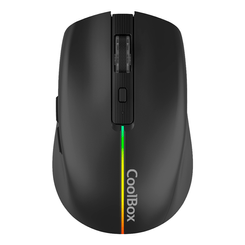 Coolbox Gaming Ratón  W01 1600DPI Inalámbrico Negr