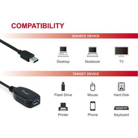 CABLE ALARGO USB 3.0 ACTIVO 10M EQUIP - Imagen 7 de 7 CABLE ALARGO USB 3.0 ACTIVO 10M EQUIP - Imagen 7 de 7
