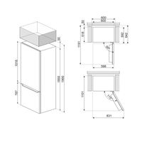 Miniatura 10 de FRIGORIFICO COMBI SMEG RC18XDNE NOFROST E ALTO 185 CM ANCHO 60 CM INOX