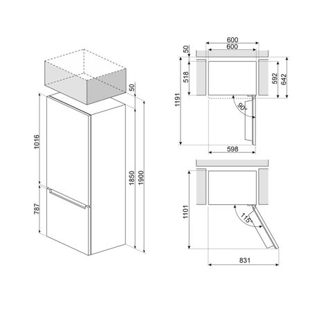 FRIGORIFICO COMBI SMEG RC18XDNE NOFROST E ALTO 185 CM ANCHO 60 CM INOX - Imagen 10 de 10 FRIGORIFICO COMBI SMEG RC18XDNE NOFROST E ALTO 185 CM ANCHO 60 CM INOX - Imagen 10 de 10