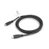 Miniatura 2 de CABLE 2.0 USB-C MACHO USB-C MACHO 3M TRANSFERENCIA 480MBPS COLOR NEGRO