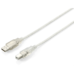 CABLE USB-A A USB-B  1.8M EQUIP 128650 TRANSPARENTE 1.8M