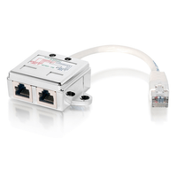 Miniatura 1 de ADAPTADOR RJ45 CAT5e 1 MACHO A 2 HEMBRAS