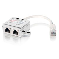 Miniatura 2 de ADAPTADOR RJ45 CAT5e 1 MACHO A 2 HEMBRAS