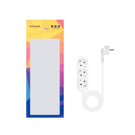 Nanocable Regleta de Enchufes 3 Tomas 1.4 m Blanco - Imagen 4 de 6 Nanocable Regleta de Enchufes 3 Tomas 1.4 m Blanco - Imagen 4 de 6