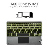 Miniatura 3 de TECLADO SUBBLIM INALAMBRICO SMART BACKLIT BT TOUCHPAD GREY