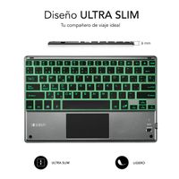 Miniatura 4 de TECLADO SUBBLIM INALAMBRICO SMART BACKLIT BT TOUCHPAD GREY