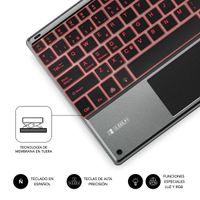 Miniatura 5 de TECLADO SUBBLIM INALAMBRICO SMART BACKLIT BT TOUCHPAD GREY