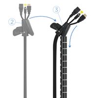 Miniatura 4 de Organizador de cables flexible 25mm 1 m.