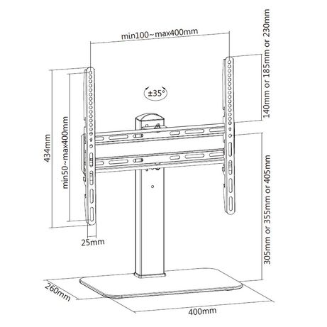 32"-55" UNIVERSAL TV STANDS - Imagen 10 de 10 32"-55" UNIVERSAL TV STANDS - Imagen 10 de 10