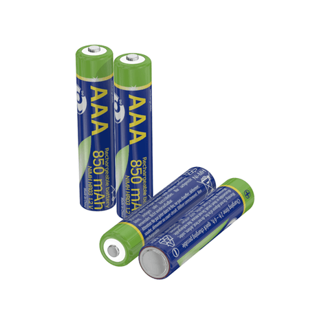 PILAS AAA GEMBIRD NI-MH RECARGABLE 850 MAH 4PCS BLISTER PACK - Imagen 1 de 7 PILAS AAA GEMBIRD NI-MH RECARGABLE 850 MAH 4PCS BLISTER PACK - Imagen 1 de 7