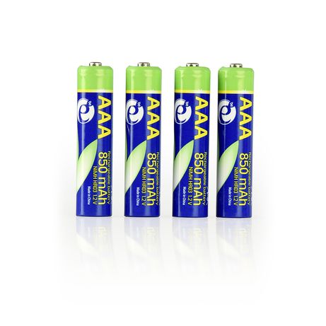 PILAS AAA GEMBIRD NI-MH RECARGABLE 850 MAH 4PCS BLISTER PACK - Imagen 4 de 7 PILAS AAA GEMBIRD NI-MH RECARGABLE 850 MAH 4PCS BLISTER PACK - Imagen 4 de 7