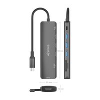 Miniatura 5 de USB-C DOCK AISENS 7 EN 1 USB-C A HDMI 3XUSB-A USB-C PD 100W SD MICRO SD