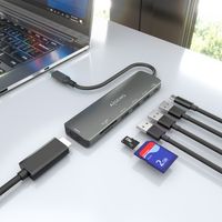 Miniatura 7 de USB-C DOCK AISENS 7 EN 1 USB-C A HDMI 3XUSB-A USB-C PD 100W SD MICRO SD