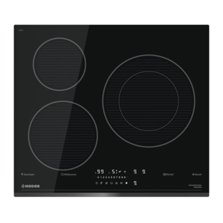 VITROCERAMICA INDUCCION NODOR NORCOOK IH N6286 BK 3 ZONAS COCCION ANCHO 60 CM - Imagen 1 de 3 VITROCERAMICA INDUCCION NODOR NORCOOK IH N6286 BK 3 ZONAS COCCION ANCHO 60 CM - Imagen 1 de 3