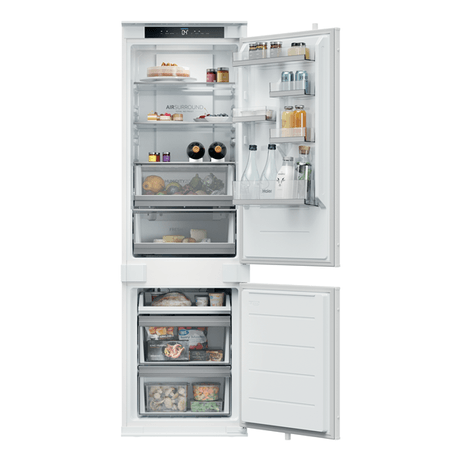FRIGORIFICO COMBI HAIER HBQW5518E NOFROST E ALTO 177 CM ANCHO 54 CM BLANCO - Imagen 1 de 14 FRIGORIFICO COMBI HAIER HBQW5518E NOFROST E ALTO 177 CM ANCHO 54 CM BLANCO - Imagen 1 de 14