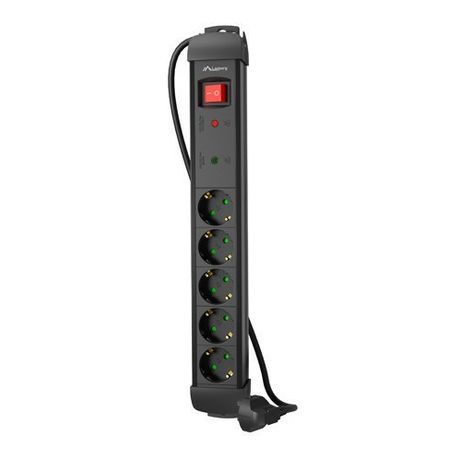 REGLETA LANBERG SP1 5 TOMAS SCHUKO PROTECCION HASTA 2500W NEGRA 1.5M - Imagen 4 de 7 REGLETA LANBERG SP1 5 TOMAS SCHUKO PROTECCION HASTA 2500W NEGRA 1.5M - Imagen 4 de 7
