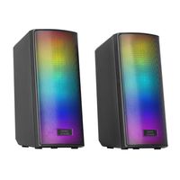 Miniatura 2 de ALTAVOCES 2.0 BLUETOOTH MARS GAMING MSRGB2 15W BT 5.3 JACK 3.5mm RGB CAJA DE CONTROL MicroSD NEGRO