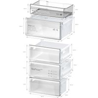 Miniatura 4 de FRIGORIFICO COMBI BOSCH KGN392XCF NOS FROST A ALTO 203 CM ANCHO 60 CM NEGRO