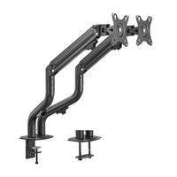 Miniatura 3 de AISENS Soporte De Mesa Eco Contrapeso Giratorio E Inclinable Para Monitor TV 8kg  3 Pivotes  2 Brazos  De 17 32  Negro