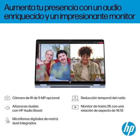 PORTATIL HP X360 INTEL OMNIBOOK 5 FLIP 14 CORE I5-1334U, 16GB, 512GB SSD, 14" TACTIL , W11 - Imagen 8 de 18 PORTATIL HP X360 INTEL OMNIBOOK 5 FLIP 14 CORE I5-1334U, 16GB, 512GB SSD, 14" TACTIL , W11 - Imagen 8 de 18