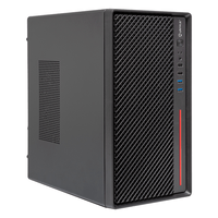 Miniatura 1 de UNYKA  Caja Micro ATX NUMEN 300 PRO  Negro, Rojo