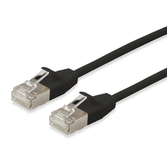 LATIGUILLO APANTALLADO CAT.6A F/FTP SLIM LSOH 2M COLOR NEGRO EQUIP 606125