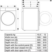 Miniatura 3 de LAVADORA SECADORA HISENSE WD3S1043BW3 10,5/6 KG 1200 RPM D BLANCO