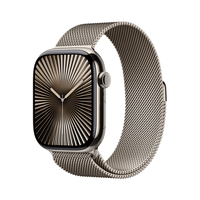 Miniatura 1 de Apple Watch Series 10 GPS + Cellular 46mm Natural Titanium Case with Natural Milanese Loop - M/L