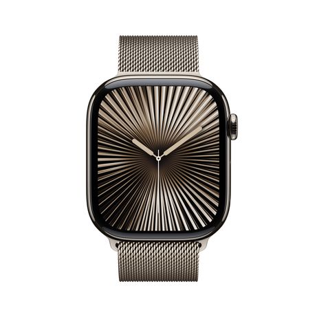 Apple Watch Series 10 GPS + Cellular 46mm Natural Titanium Case with Natural Milanese Loop - M/L - Imagen 3 de 4 Apple Watch Series 10 GPS + Cellular 46mm Natural Titanium Case with Natural Milanese Loop - M/L - Imagen 3 de 4