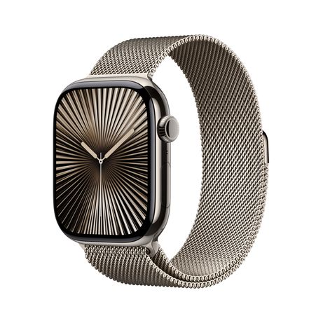 Apple Watch Series 10 GPS + Cellular 46mm Natural Titanium Case with Natural Milanese Loop - M/L - Imagen 4 de 4 Apple Watch Series 10 GPS + Cellular 46mm Natural Titanium Case with Natural Milanese Loop - M/L - Imagen 4 de 4