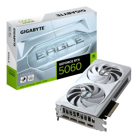 Tarjeta Gráfica GIGABYTEGeForce RTX 5060 GDDR7 8GB Blanco - Imagen 2 de 9 Tarjeta Gráfica GIGABYTEGeForce RTX 5060 GDDR7 8GB Blanco - Imagen 2 de 9