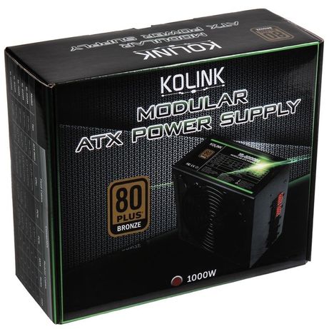 Fuente Alimentación 1000W KOLINK KL-1000M 80 PLUS Bronze Modular Negro - Imagen 9 de 9 Fuente Alimentación 1000W KOLINK KL-1000M 80 PLUS Bronze Modular Negro - Imagen 9 de 9