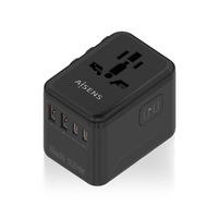 Miniatura 2 de ADAPTADOR AISENS ENCHUFE UNIVERSAL VIAJE CARGADOR USB GAN 25W NEGRO