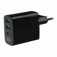 Miniatura 6 de CARGADOR RAPIDO USB GEMBIRD GAN DE 3 PUERTOS Y 30 W, LCD, NEGRO
