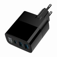 Miniatura 8 de CARGADOR RAPIDO USB GEMBIRD GAN DE 3 PUERTOS Y 30 W, LCD, NEGRO
