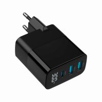 Miniatura 9 de CARGADOR RAPIDO USB GEMBIRD GAN DE 3 PUERTOS Y 30 W, LCD, NEGRO