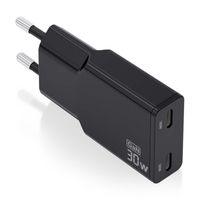 Miniatura 2 de CARGADOR AISENS GAN ULTRA DELGADO 30W 2XUSB-C PD3.0 QC4.0 NEGRO