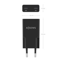 Miniatura 5 de CARGADOR AISENS GAN ULTRA DELGADO 30W 2XUSB-C PD3.0 QC4.0 NEGRO