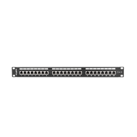 Miniatura 1 de PATCH PANEL LANBERG 24 PUERTOS 1U 19" CAT.6 SFTP NEGRO